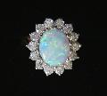 Opal And Diamond Modern Engagement Ring Opal And Diamond Modern Engagement Ring
